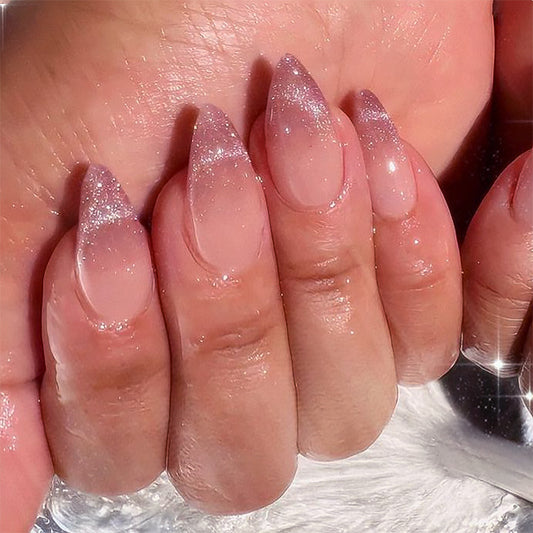 Glitter French Press On Nails